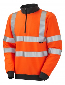 Leo Brynsworthy Class 3 1/4 Zip Sweatshirt SS01-O High Visibility